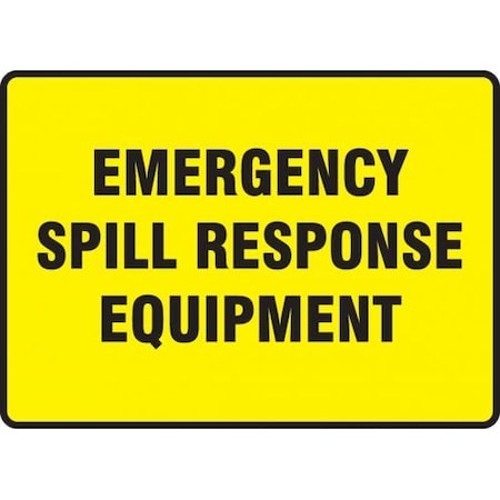 SAFETY SIGN EMERGENCY SPILL RESPONSE MCHL564XP